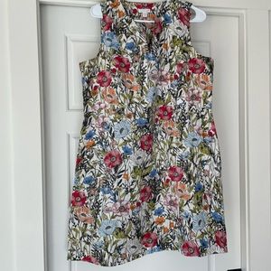 J. Jill linen poppy dress with pockets!